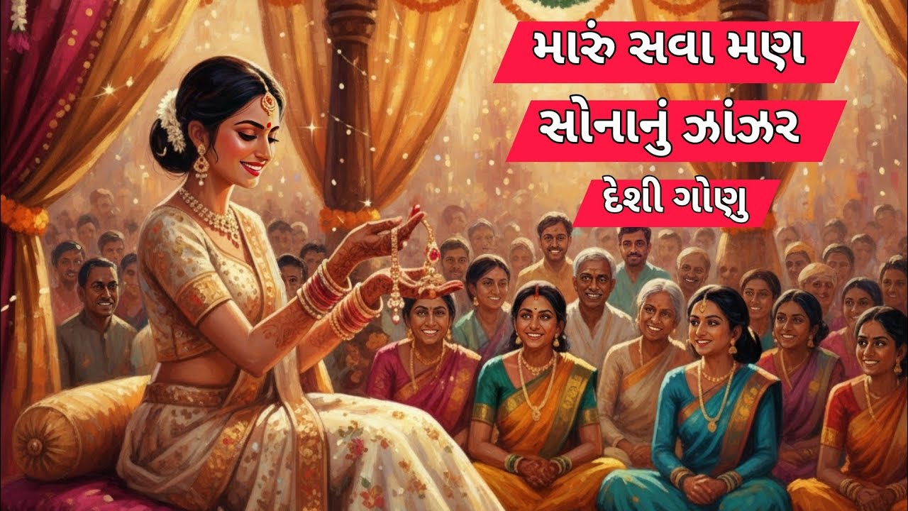 મારું સવા મણ સોનાનું ઝાંઝર | Lagna Geet |(ગુજરાતી ગોણા)