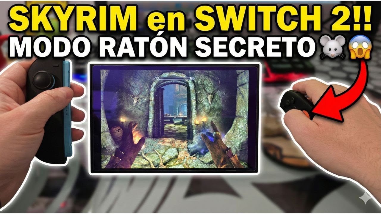 🖱️⚔️ Como ACTIVAR MODO RATÓN en SKYRIM en NINTENDO SWITCH 2 (Fácil y ...