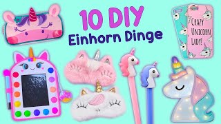 10 DIY SÜSSE EINHORN-IDEEN - EINHORN-SCHULBEDARF UND MEHR ...