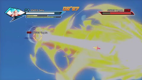 Dragonball xenoverse  ssgss goku vs ssgss vegeta