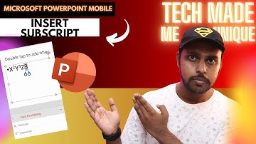how to superscript in Microsoft powerpoint mobile | how to insert subscript in microsoft word