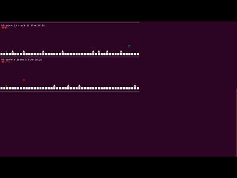 Simple 2-player Running Game in C