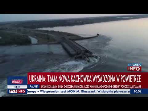 Rosjanie wysadzili zaporę w Nowej Kachowce