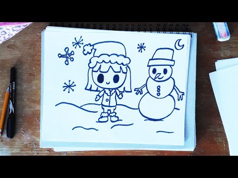 Video: Cómo Aprender A Dibujar Una Doncella De Nieve