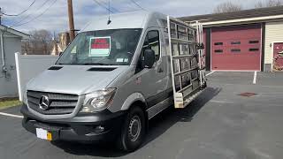 For sale 2016 Mercedes Sprinter Interior Glass rack van CARGO WORK VAN