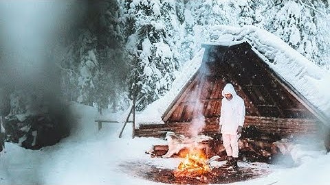 CAMPING IN HEAVY RAIN WITH THE CRAZIEST THUNDER / struggling to build a shelter in rain stormy