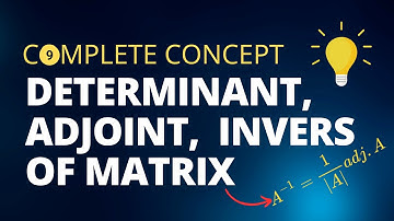 Determinant | Adjoint | Inverse of a Matrix | 9th Math | Lecture 05