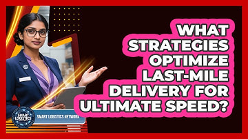 What Strategies Optimize Last-mile Delivery For Ultimate Speed? - Smart Logistics Network