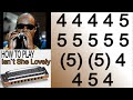 ISN`T SHE LOVELY HARMONICA ( C DIATONIC ), ARMÓNICA C, BLUES HARP C, GAITA DE BOCA C MUNDHARMONIKA C