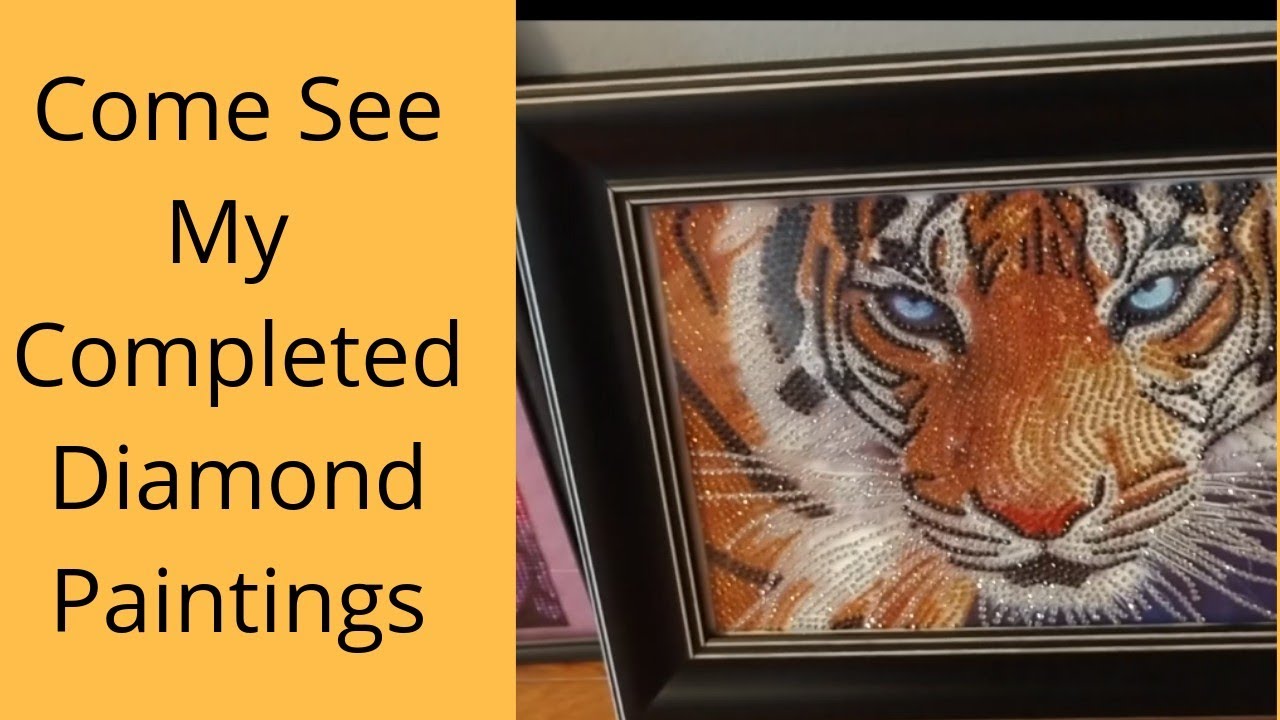 Framed and completed Diamond Paintings YouTube