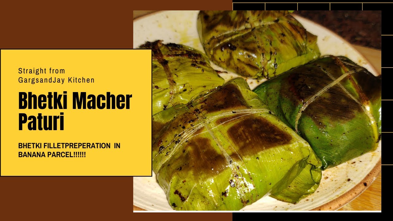 Bhetki Macher Paturi Traditional Bengali Recipe SeaBass Fish
