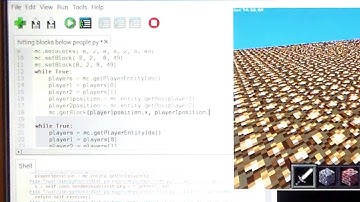Minecraft Pi Python Knockout Floor video 2 Making a starting position