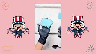 The Bath Time 3D printed American Flag Bath Bomb Mold - crafting