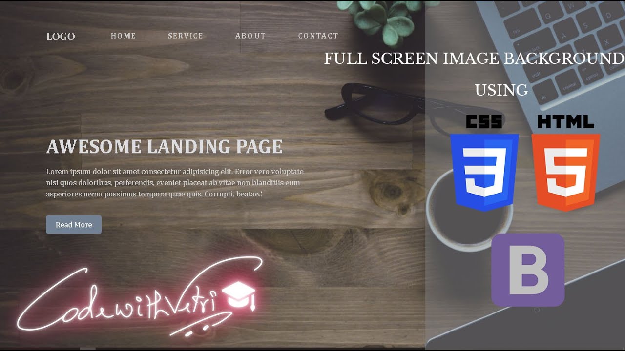 Hướng dẫn tạo background full screen với Bootstrap 5, bootstrap 5 background image full screen đơn g