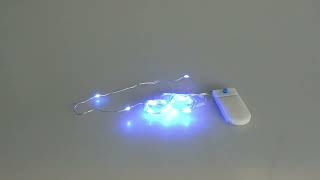 40 blue micro leds with plays of light and batteries included video