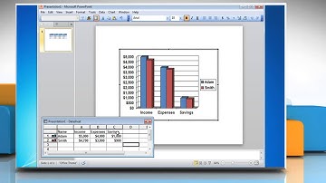 How to make a Column (Vertical Bar) Graph from a Table in PowerPoint 2010