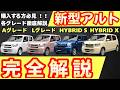 【新型車】スズキ新型アルト完全マニュアル！！全グレード装備、メーカーオプション徹底比較！！購入する際の注意点も公開！！