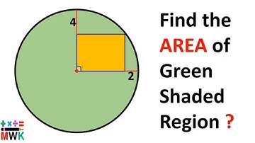 Find the area of the green shaded region in circle | Math Olympiad Geometry problems