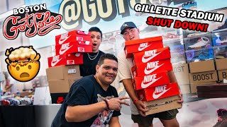 CASHING OUT AT BOSTON GOT SOLE! *SOLD OUT GILLETTE STADIUM SNEAKER EVENT*