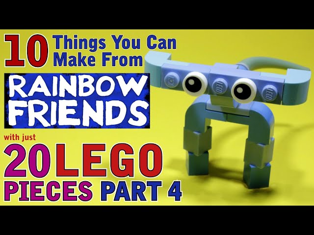 10 Rainbow Friends things you can make with 20 Lego pieces 