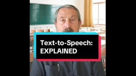 Text-to-Speech (TTS): Explained 📄➡️🗣️