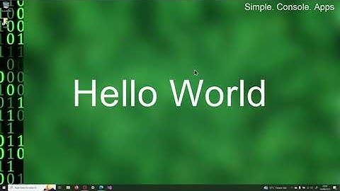 C# Console App: Hello World Console App in Visual Studio 2022