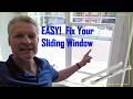 EASY! Fix Sliding Window - Repair / Replace Window Channel Balancer / Spring