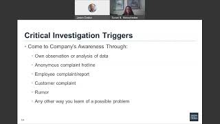 Conducting an Effective Internal Investigation