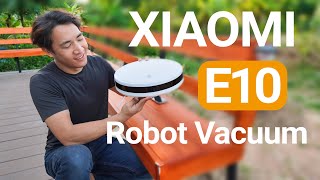 รีวิวหุ่นยนต์ดูดฝุ่น Xiaomi Robot Vacuum E10 รุ่นเริ่มต้นสเปคจัดเต็ม ราคาโคตรดี