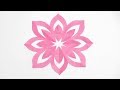 花びらの簡単な切り方 フラワー飾り 切り紙 おりがみ / Origami 【ビルゲッツの折り紙】