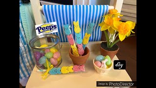 DIY Bunny Peeps Kabobs for Dolls and Other Easter Treats for Dolls!