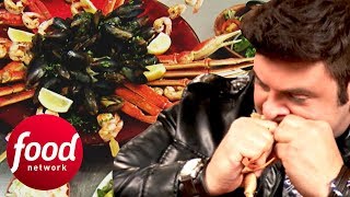 Adam Demolishes A 7 LB Seafood Feast In Under An 1 Hour | Man v Food