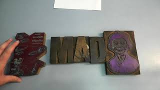 Mad Magazine Printer Blocks | Alfred E Neuman