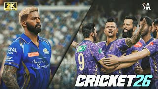 MI vs KKR 🏆| IPL Gameplay | Cricket 26 screenshot 5