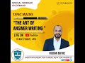 The Art of Answer writing by Vibhor Bothe.