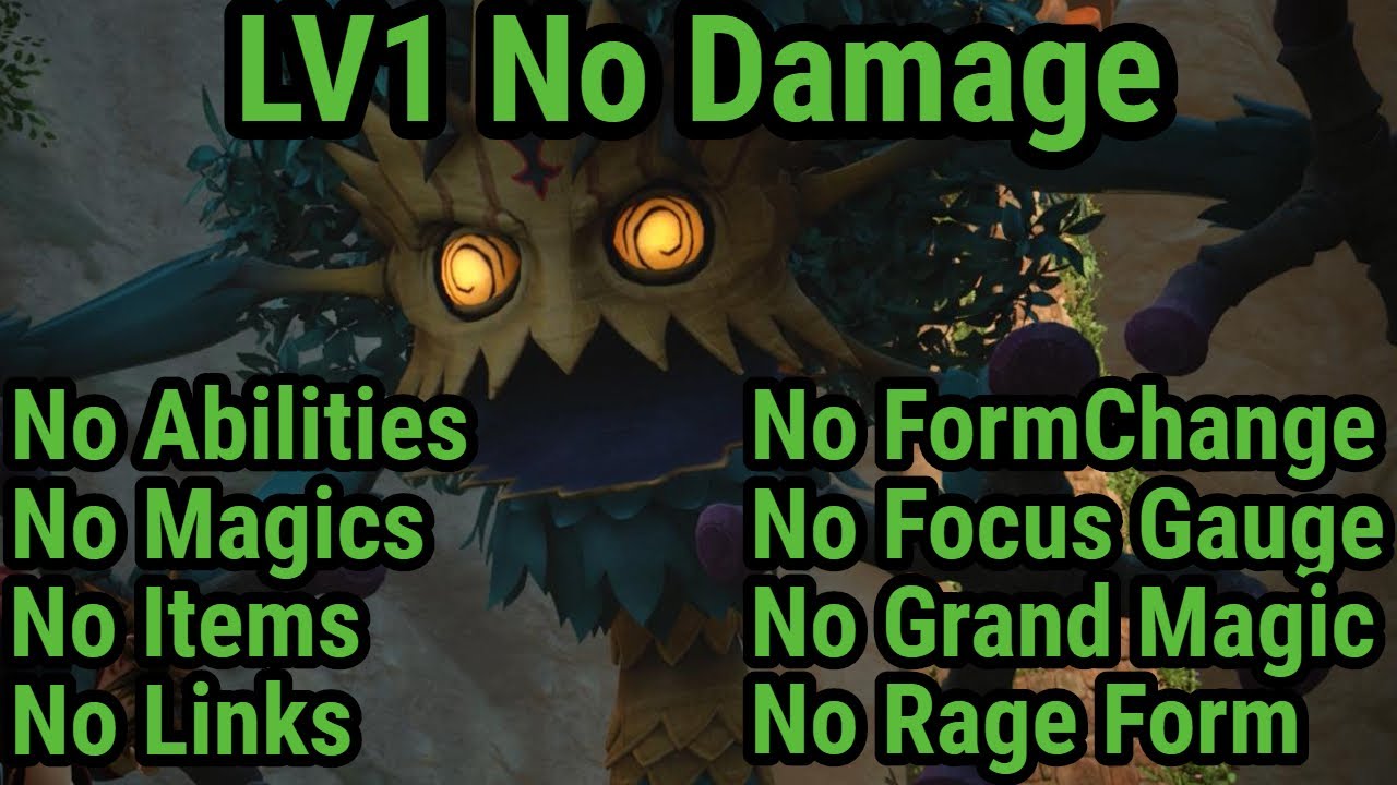 Kingdom Hearts 3 - Grim Guardianess (LV1 No Damage - No Ability\Magic\Items\Link\FormChange\Focus)