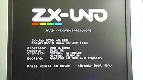 ZX-Uno Test Video