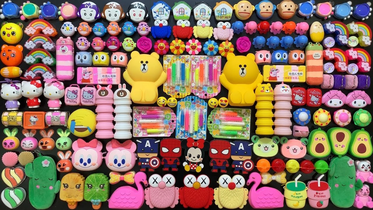 Festival of Colors !! Mixing Random Things Into Homemade Slime !! Satisfying Slime Smoothie 