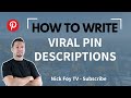 Pinterest Pin Descriptions: How to Write Descriptions for the Pinterest Algorithm