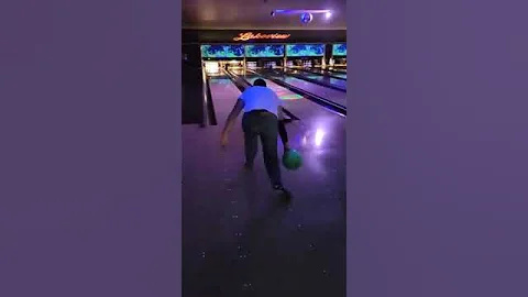 Bowling a strike after spinning around