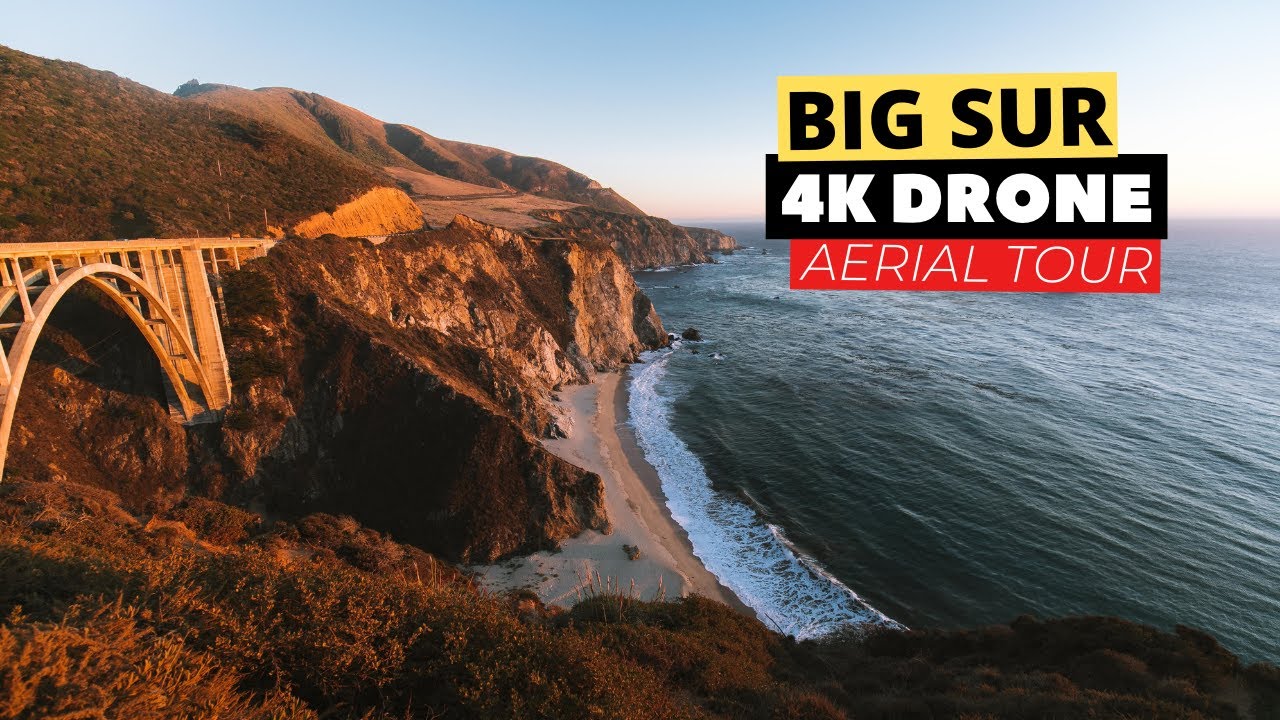 Big Sur California 4K Drone Footage - Highway 1 Aerial Tour - YouTube
