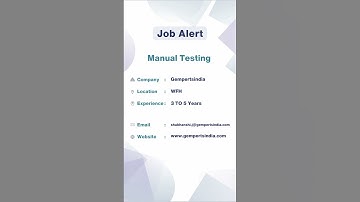 Software Tester Job Alert: Get Your Daily Update On The Latest IT Jobs| STAD Solution