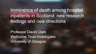 Imminence of death of hospital inpatients study:  research findings and new directions