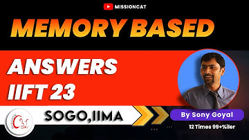 Quantitative Aptitude Paper | Memory Based Answers I IIFT 23 I IIFT 2023 Year Questions Paper