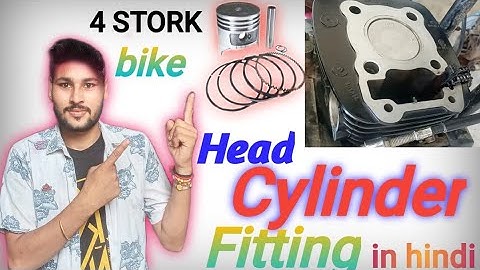 Installing piston and valves to CD-70 motorcycle engine | Head cylinder assemble/disassemble Ct 70