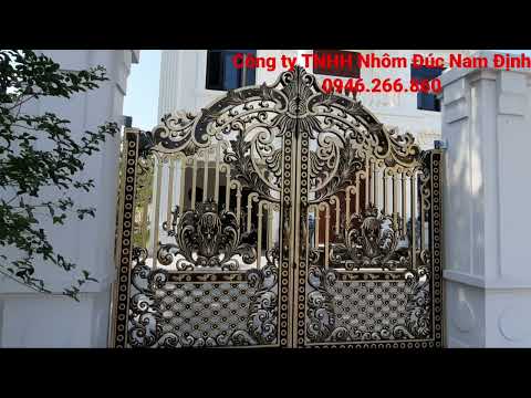 Video ✅ Mẫu cổng nhôm đúc hoa lá tây cách điệu dành cho biệt... - youtube