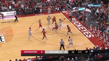 Keita Bates-Diop Block and Basket vs. Northeastern