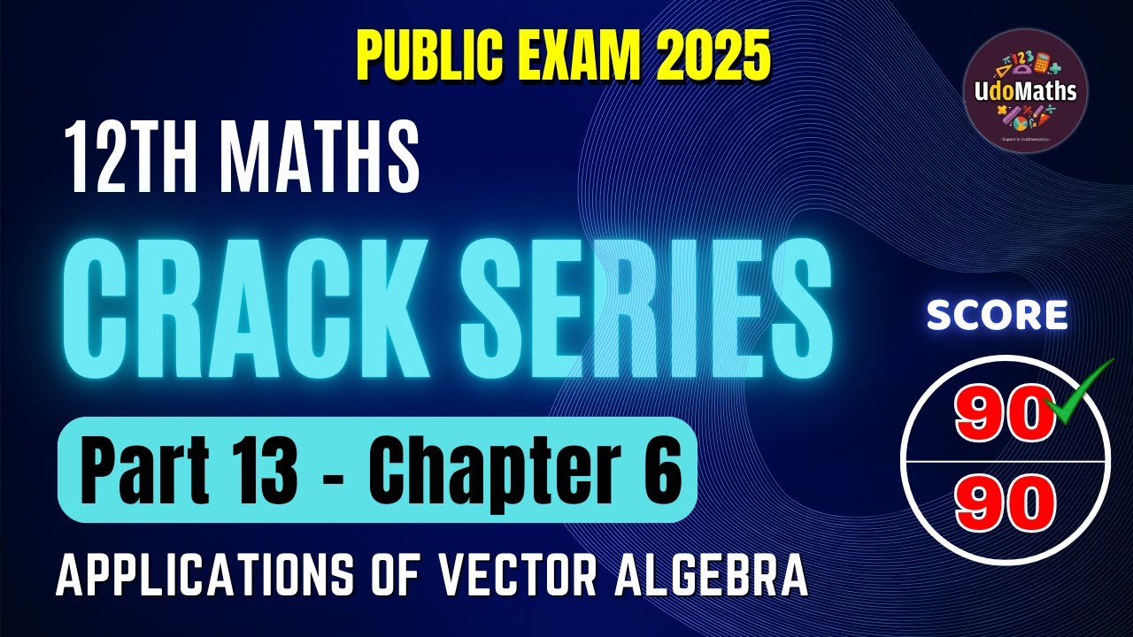 🏆CRACK 90/90 in 12th Maths with These Chapter 6 Crack Series for Public ...