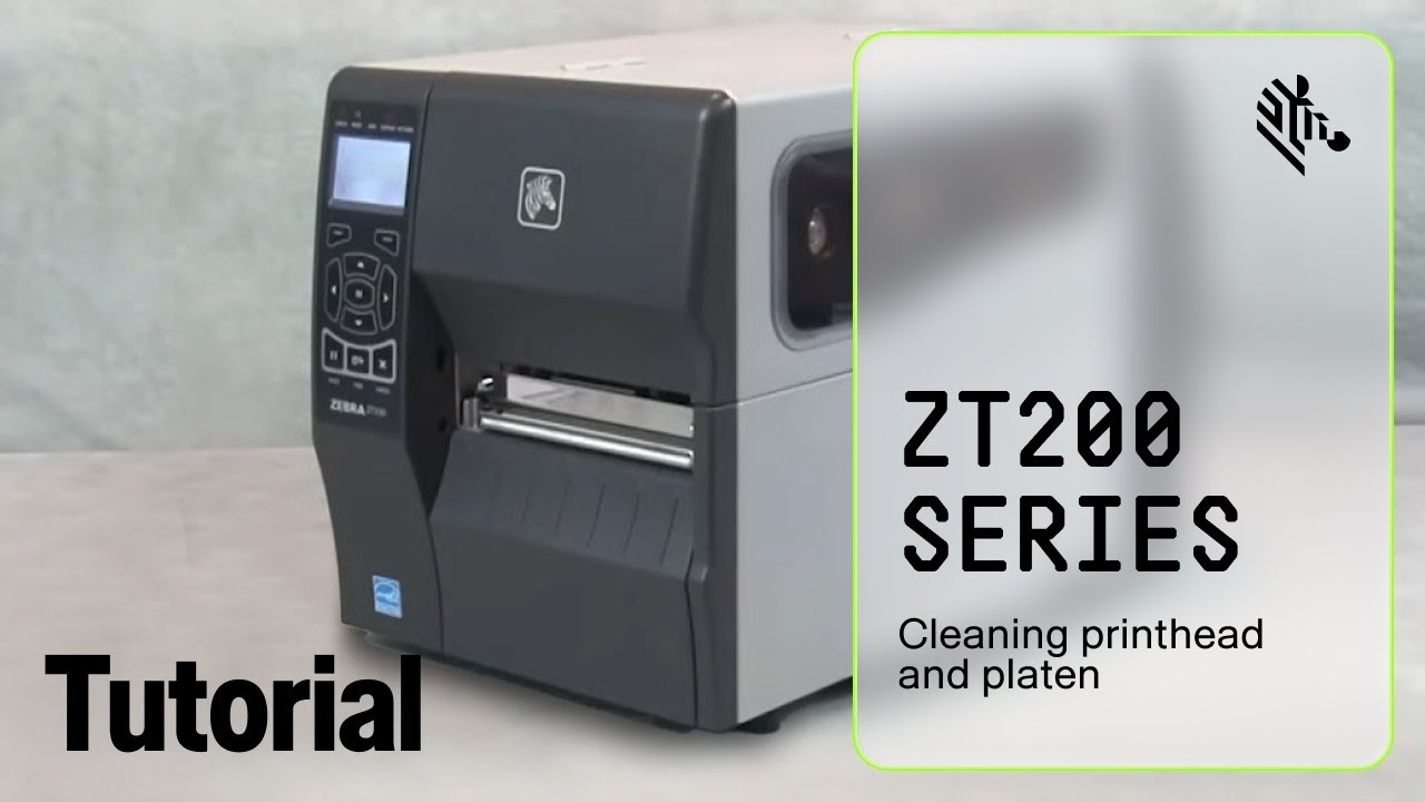 Zebra ZT200 Series How-To Clean Printhead and Platen - YouTube