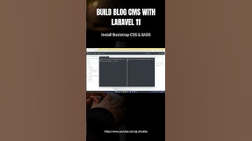 Tutorial Laravel 11 Blog CMS - Install Bootstarp and SASS #shorts #C001E002P001 #laravel